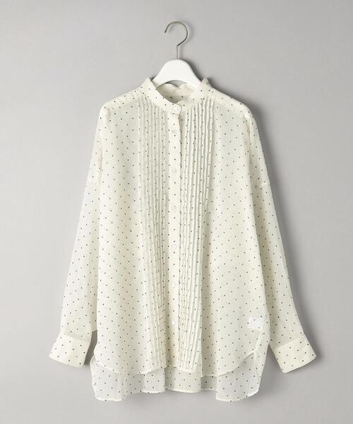 BEAUTY&YOUTH　ドットピンタックバンドカラー　シャツ BEAUTY&YOUTH UNITED ARROWS（ビューティーアンドユース