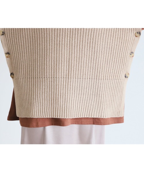 reca（レカ）の「チルデンニットベスト（ベスト・レディース・ブラック/アイボリー/グレイッシュベージュ・FREE）」の18枚目の写真