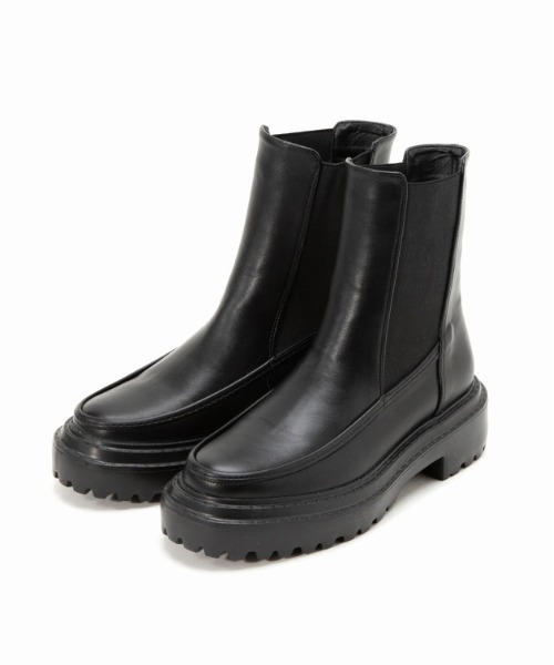 Casselini(キャセリーニ)の「Casselini(キャセリーニ)モカサイドゴアブーツ(ブーツ・レディース・ブラック/シルバー/アイボリー・S/M/L)」の11枚目の写真