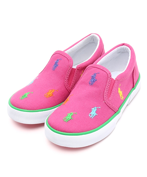 styles(スタイルス)の「ベビー キッズ ポロ ラルフローレン スリッポン POLO BAL HARBOUR REPEAT(スニーカー・キッズ・ホワイト/カーキ/ピンク/ブルー/ネイビー/B/A・11cm/13cm/14cm/12cm/16cm/15cm)」の7枚目の写真