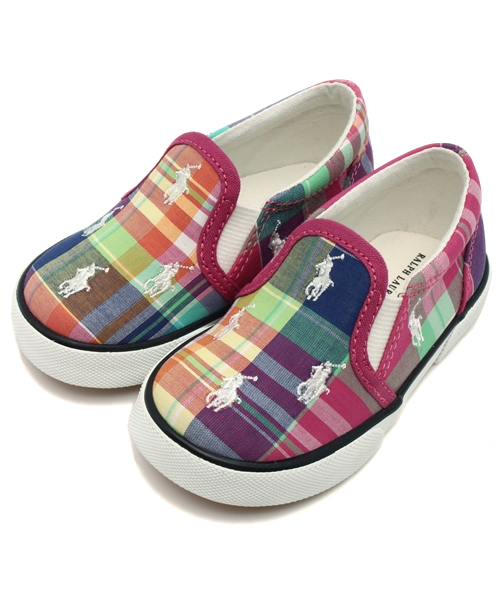 styles(スタイルス)の「ベビー キッズ ポロ ラルフローレン スリッポン POLO BAL HARBOUR REPEAT(スニーカー・キッズ・ホワイト/カーキ/ピンク/ブルー/ネイビー/B/A・11cm/13cm/14cm/12cm/16cm/15cm)」の6枚目の写真