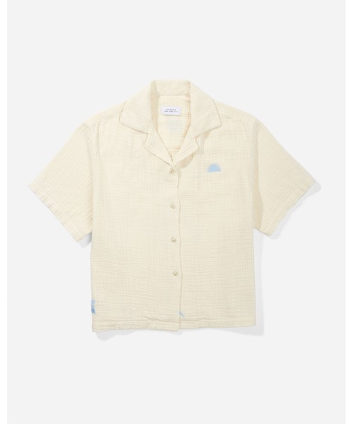Saturdays NYC(サタデーズ ニューヨークシティ )の「Dani Cotton Gauze Shirt(シャツ/ブラウス・レディース・グリーン/クリーム/キナリ・X-SMALL/S/L/M)」の2枚目の写真