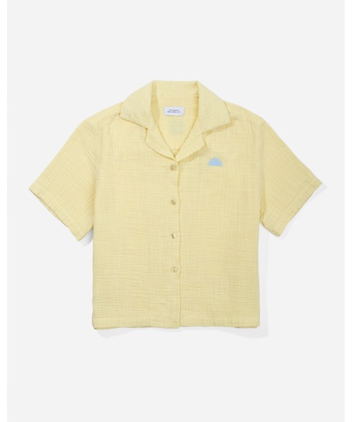 Saturdays NYC(サタデーズ ニューヨークシティ )の「Dani Cotton Gauze Shirt(シャツ/ブラウス・レディース・グリーン/クリーム/キナリ・X-SMALL/S/L/M)」の3枚目の写真