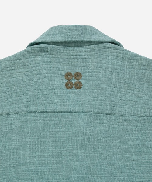 Saturdays NYC(サタデーズ ニューヨークシティ )の「Dani Cotton Gauze Shirt(シャツ/ブラウス・レディース・グリーン/クリーム/キナリ・X-SMALL/S/L/M)」の8枚目の写真