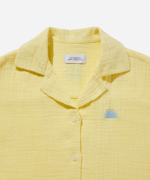Saturdays NYC(サタデーズ ニューヨークシティ )の「Dani Cotton Gauze Shirt(シャツ/ブラウス・レディース・グリーン/クリーム/キナリ・X-SMALL/S/L/M)」の10枚目の写真