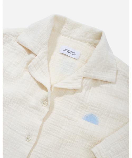 Saturdays NYC(サタデーズ ニューヨークシティ )の「Dani Cotton Gauze Shirt(シャツ/ブラウス・レディース・グリーン/クリーム/キナリ・X-SMALL/S/L/M)」の18枚目の写真