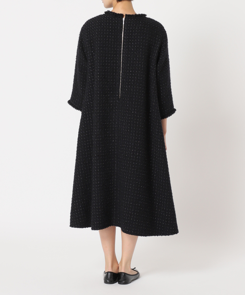IENA（イエナ）の「＆NAVY ツイードワンピース（ワンピース）」 - WEAR