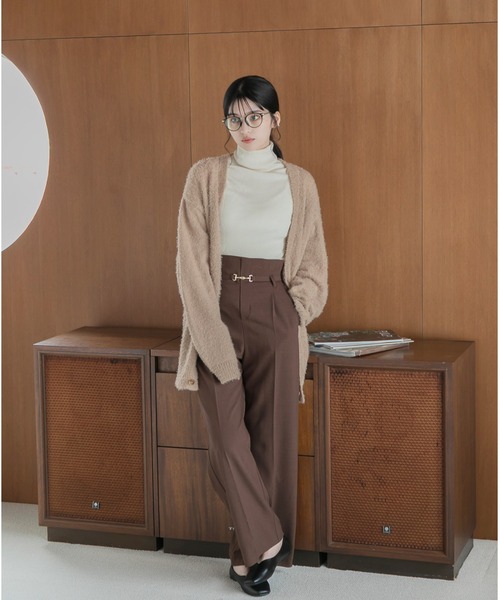 Dita Muaj.（ディータムアージュ）の「【ZOZO限定】Muaj.フェザーヤーン オーバーサイズ ニットカーディガン 長袖（カーディガン/ボレロ・レディース・グレー/ホワイト/ベージュ/ブラック・FREE）」の19枚目の写真