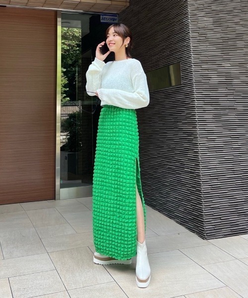 AMAIL（アマイル）の「【recommend】Jagged healthy boots（ブーツ・レディース・ブラック/アイボリー・S/M/L）」の14枚目の写真