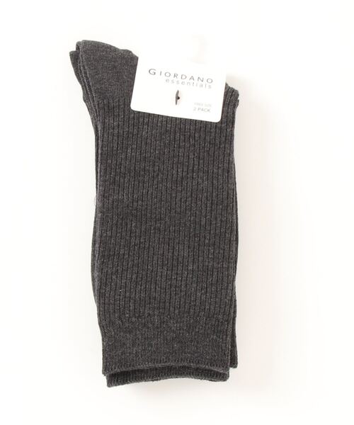 GIORDANO（ジョルダーノ）の「[ GIORDANO ]2パックロングソックス（ソックス/靴下・レディース・ダークベージュ/グリーン/ダークグレー/ホワイト/ブラック/レッド・FREE）」の18枚目の写真