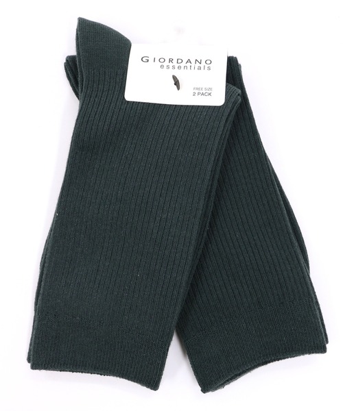 GIORDANO（ジョルダーノ）の「[ GIORDANO ]2パックロングソックス（ソックス/靴下・レディース・ダークベージュ/グリーン/ダークグレー/ホワイト/ブラック/レッド・FREE）」の14枚目の写真