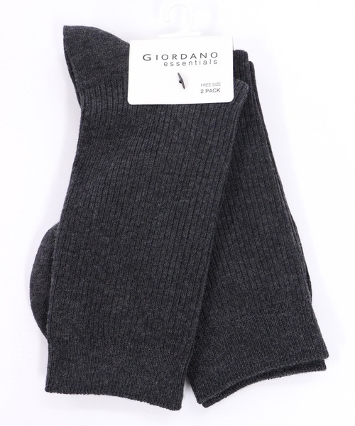 GIORDANO（ジョルダーノ）の「[ GIORDANO ]2パックロングソックス（ソックス/靴下・レディース・ダークベージュ/グリーン/ダークグレー/ホワイト/ブラック/レッド・FREE）」の16枚目の写真