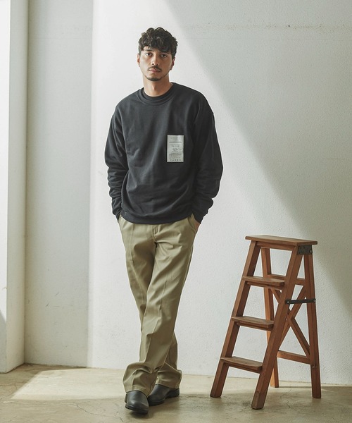 CAL O LINE(キャルオーライン)の「CAL O LINE P.E.スウェットシャツ CFW-220(スウェット・メンズ・グレー/ホワイト/ブラック・L/M)」の7枚目の写真