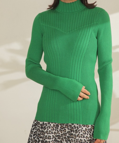 ROSE BUD(ローズバッド)の「リブニットインナー(ニット/セーター・レディース・ホワイト/ブラック/レッド/グリーン・FREE)」の14枚目の写真