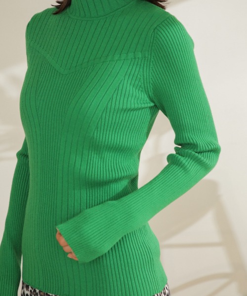 ROSE BUD(ローズバッド)の「リブニットインナー(ニット/セーター・レディース・ホワイト/ブラック/レッド/グリーン・FREE)」の18枚目の写真