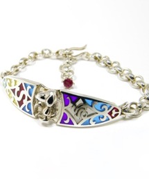 SNOOPY（スヌーピー）の「『SAINTS×SNOOPY』ステンドスヌーピー ブレスレット　スヌーピーコラボアイテム（ブレスレット）」