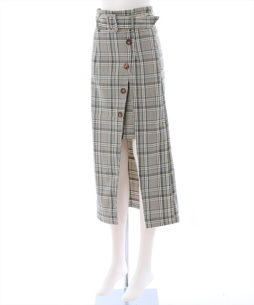 clear（クリア）の「レイヤードラップスカート（スカート・レディース・ブラック/ブラウン/ブルー・S/M）」の4枚目の写真