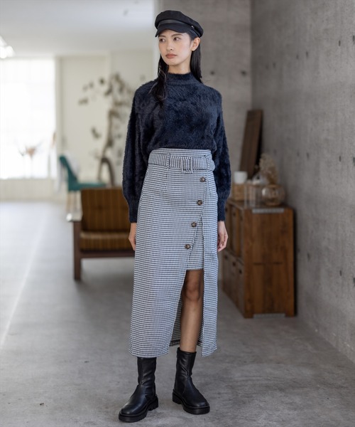 clear（クリア）の「レイヤードラップスカート（スカート・レディース・ブラック/ブラウン/ブルー・S/M）」の17枚目の写真