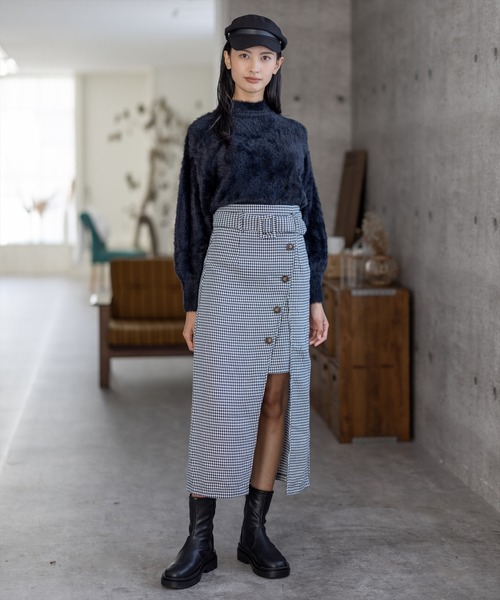 clear（クリア）の「レイヤードラップスカート（スカート・レディース・ブラック/ブラウン/ブルー・S/M）」の18枚目の写真