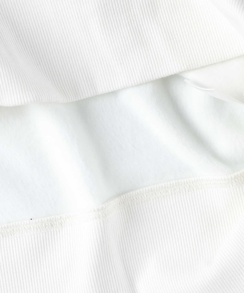 HONEYSUCKLE ROSE（ハニーサックルローズ）の「【HONEYSUCKLE ROSE】MOCOMOCOチュニック（スウェット・レディース・パープル/ホワイト/ブラック・L/M）」の8枚目の写真