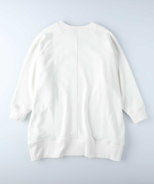 HONEYSUCKLE ROSE（ハニーサックルローズ）の「【HONEYSUCKLE ROSE】MOCOMOCOチュニック（スウェット・レディース・パープル/ホワイト/ブラック・L/M）」の11枚目の写真