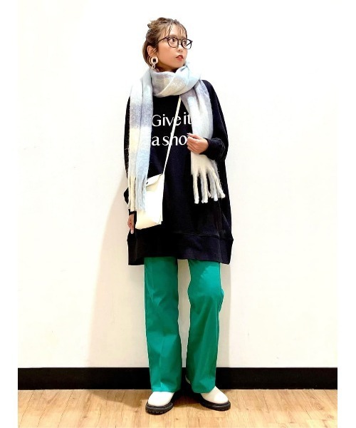 HONEYSUCKLE ROSE（ハニーサックルローズ）の「【HONEYSUCKLE ROSE】MOCOMOCOチュニック（スウェット・レディース・パープル/ホワイト/ブラック・L/M）」の22枚目の写真