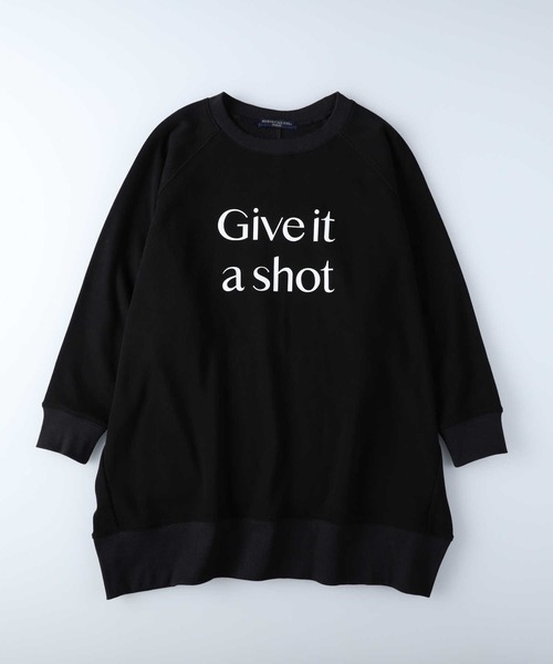 HONEYSUCKLE ROSE（ハニーサックルローズ）の「【HONEYSUCKLE ROSE】MOCOMOCOチュニック（スウェット・レディース・パープル/ホワイト/ブラック・L/M）」の13枚目の写真