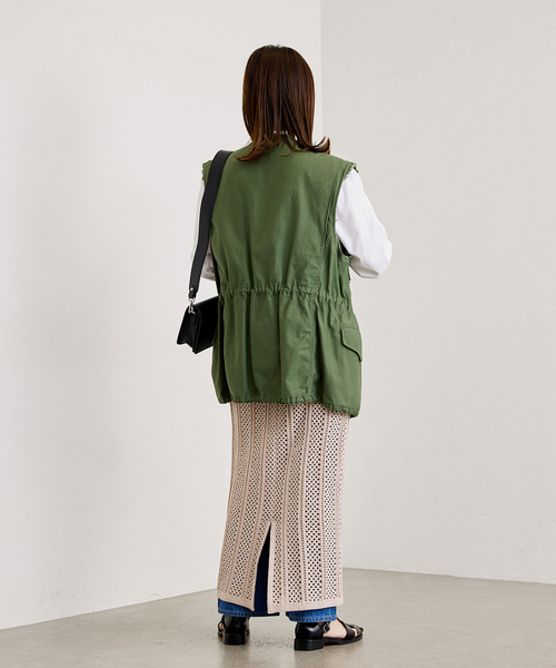 JOURNAL STANDARD（ジャーナルスタンダード）の「GIMACOTTONメッシュスカート（スカート・レディース・ブラック系その他/ベージュ・FREE）」の11枚目の写真