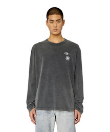 DIESEL | メンズ 長そで Tシャツ ルーズフィット(Tシャツ/カットソー)