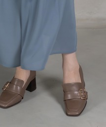 RANDA | ゴールドバックルヒールアップシューズ(ドレスシューズ)