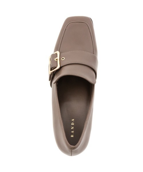 RANDA（ランダ）の「ゴールドバックルヒールアップシューズ（ドレスシューズ・レディース・ブラック/ワイン/グレイッシュベージュ・M/L/LL/S）」の12枚目の写真