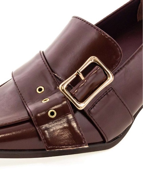 RANDA（ランダ）の「ゴールドバックルヒールアップシューズ（ドレスシューズ・レディース・ブラック/ワイン/グレイッシュベージュ・M/L/LL/S）」の19枚目の写真