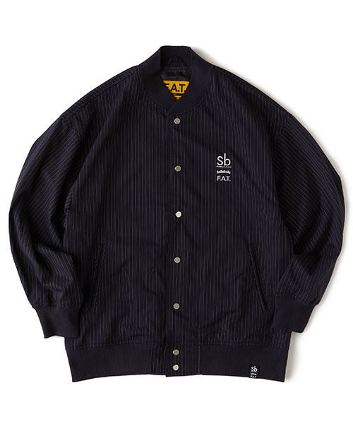 FAT（エフエイティー）の「BALLAWARD（スタジャン・メンズ・グレー/ブラック/ホワイト/ネイビー・TITCH(M)/SKINNY(L)/FAT(XL)/JUMBO(XXL)）」の4枚目の写真