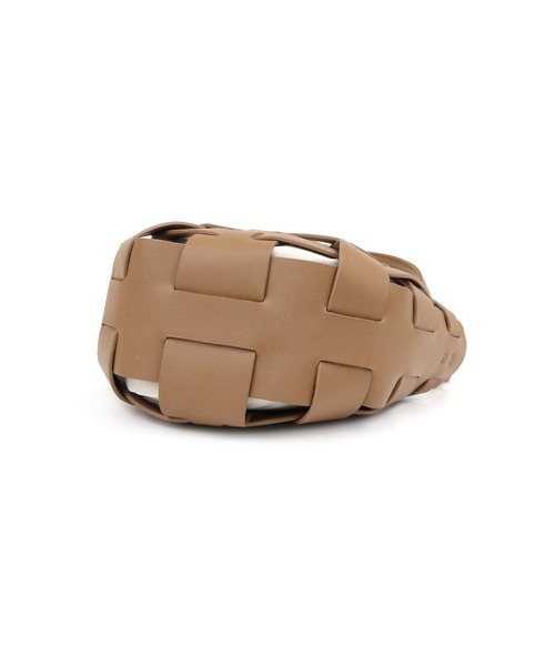 MIAN (ミアン)の「合皮編みミニ2wayトート(ショルダーバッグ・レディース・モカ/グリーン/アイボリー/ブラック・FREE)」の14枚目の写真