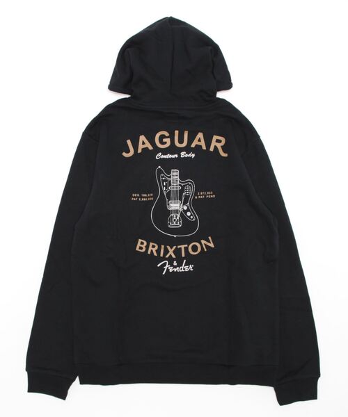BRIXTON(ブリクストン)の「【BRIXTON/ブリクストン】 × Fender JAGUAR CLAWS HOOD(パーカー・メンズ・ブラック・L)」の2枚目の写真