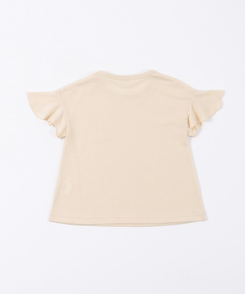 trois lapins kp（トロワラパンケーピー）の「袖フリル 天竺半袖Tシャツ(110～130cm)（Tシャツ/カットソー・キッズ・ミント/クリーム・110cm/120cm/130cm）」の12枚目の写真