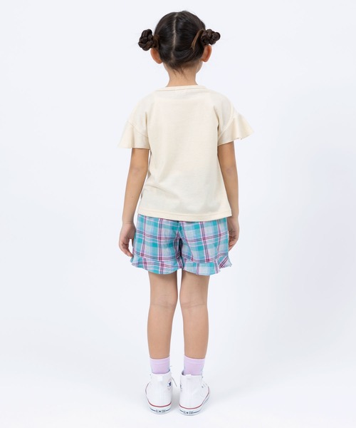 trois lapins kp（トロワラパンケーピー）の「袖フリル 天竺半袖Tシャツ(110～130cm)（Tシャツ/カットソー・キッズ・ミント/クリーム・110cm/120cm/130cm）」の17枚目の写真