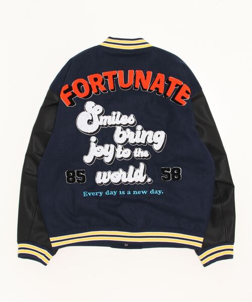 ８(eight)（エイト）の「メルトンタッチスタジャン（スタジャン・メンズ・ネイビー/グリーン/ブラック・MEDIUM/LARGE）」の4枚目の写真