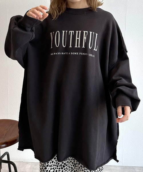 w closet（ダブルクローゼット）の「ロゴ刺繍BIGスウェット