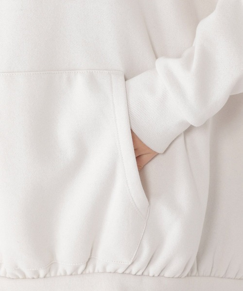 studio CLIP(スタディオクリップ)の「ビッグフーディチュニック(パーカー・レディース・ライトグレー/ベージュ/ブラック/ブルー・FREE)」の12枚目の写真