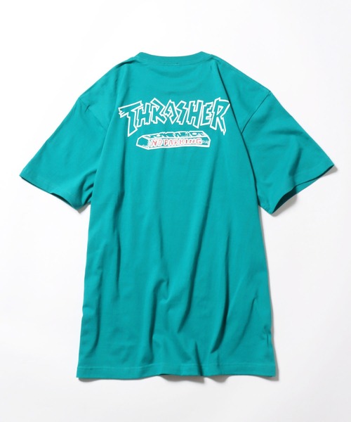 THRASHER(スラッシャー)の「ROOPTOKYO別注:THRASHER/スラッシャー NO PARKING 半袖Tシャツ バックプリント ロゴ スケーター(Tシャツ/カットソー・メンズ・グリーン/ブラック/ホワイト・XXL/L/XL/M)」の5枚目の写真