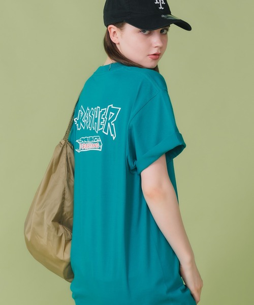 THRASHER(スラッシャー)の「ROOPTOKYO別注:THRASHER/スラッシャー NO PARKING 半袖Tシャツ バックプリント ロゴ スケーター(Tシャツ/カットソー・メンズ・グリーン/ブラック/ホワイト・XXL/L/XL/M)」の8枚目の写真