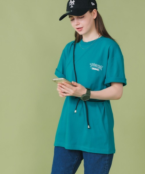 THRASHER(スラッシャー)の「ROOPTOKYO別注:THRASHER/スラッシャー NO PARKING 半袖Tシャツ バックプリント ロゴ スケーター(Tシャツ/カットソー・メンズ・グリーン/ブラック/ホワイト・XXL/L/XL/M)」の9枚目の写真