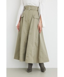 rienda | ハイウエストトレンチフレアスカート(スカート)