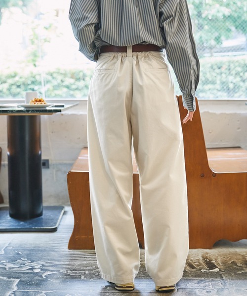 MARMARMAR ハイウエストワイドチノパンツ MARMARMAR ハイウエストワイドチノパンツ