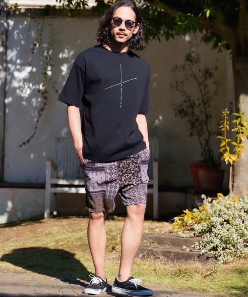 CAMBIO（カンビオ）の「mt8296- ビッグシルエットプリントTシャツ（famous quoteクロス）（Tシャツ/カットソー・メンズ・ネイビー/ブラック/ホワイト/カーキ・XL/L/M/S）」の17枚目の写真