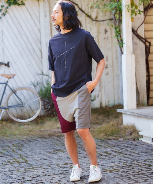 CAMBIO（カンビオ）の「mt8296- ビッグシルエットプリントTシャツ（famous quoteクロス）（Tシャツ/カットソー・メンズ・ネイビー/ブラック/ホワイト/カーキ・XL/L/M/S）」の22枚目の写真