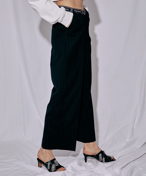 PRANK PROJECT（プランクプロジェクト）の「エラティックロゴトラウザーズ/Erratic Logo Trouser（スラックス・レディース・ネイビー/グレー/アイボリー・38/36）」の6枚目の写真