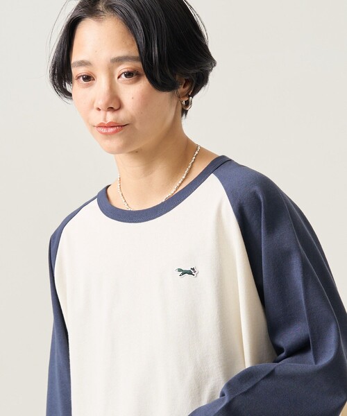 FREAK'S STORE（フリークスストア）の「TOWN CRAFT × FREAK'S STORE/タウンクラフト 別注 ベースボールロンＴ（Tシャツ/カットソー・レディース・ブラック/ブラウン/グリーン/ネイビー・ﾌﾘ-）」の16枚目の写真