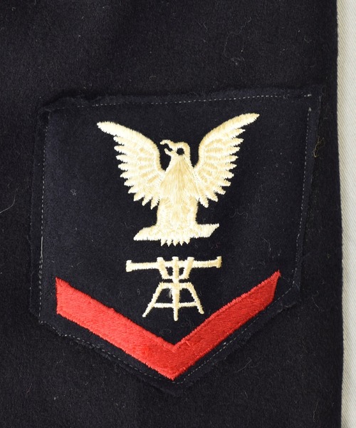 VINTAGE（ヴィンテージ）の「【ヴィンテージ古着】70～80's ミリタリー U.S.NAVY ウール Pコート（ピーコート・メンズ・ブラック・42）」の4枚目の写真